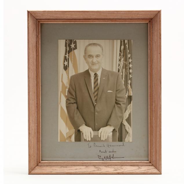 36th-u-s-president-lyndon-b-johnson-inscribed-photograph