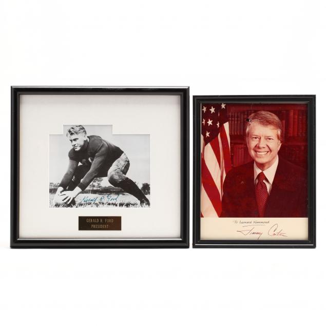 38th-u-s-president-ford-and-39th-u-s-president-carter-signed-photos