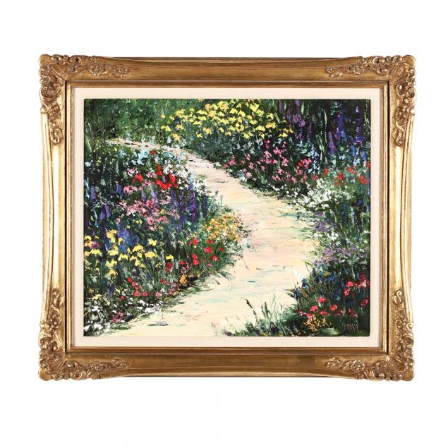 sally-meade-american-20th-century-a-floral-pathway