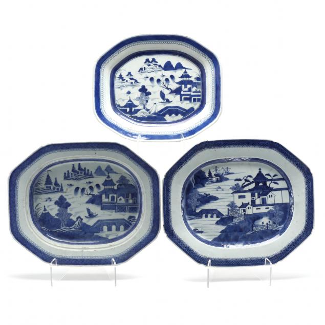 three-canton-export-porcelain-platters