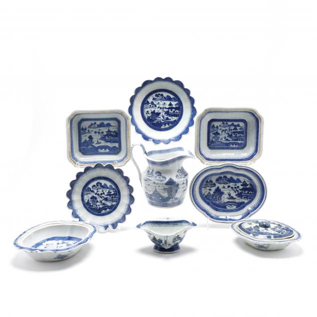 nine-canton-export-porcelain-serving-items