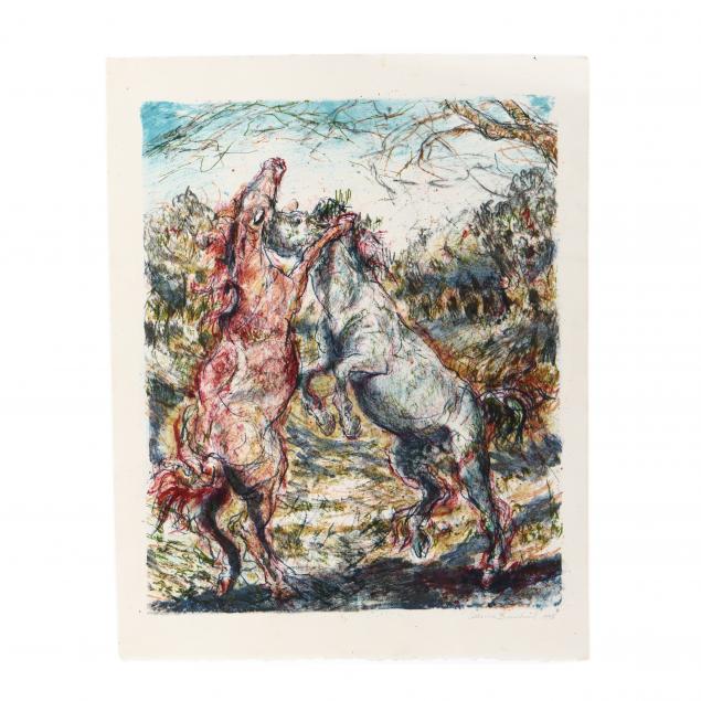 catherine-broadhead-american-20th-century-two-rearing-horses
