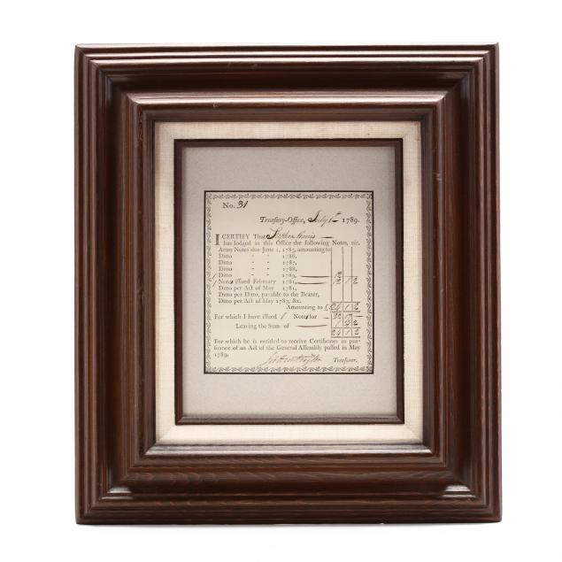 jedediah-huntington-post-revolutionary-treasury-document