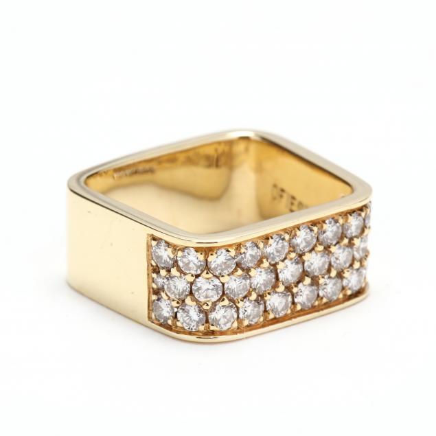 18kt-gold-and-diamond-square-ring-ofiesh