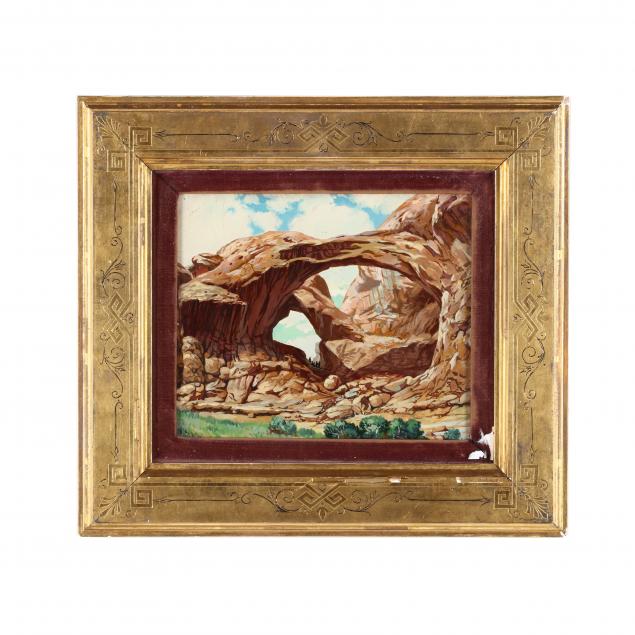 american-school-antique-painting-of-arches-national-park-utah