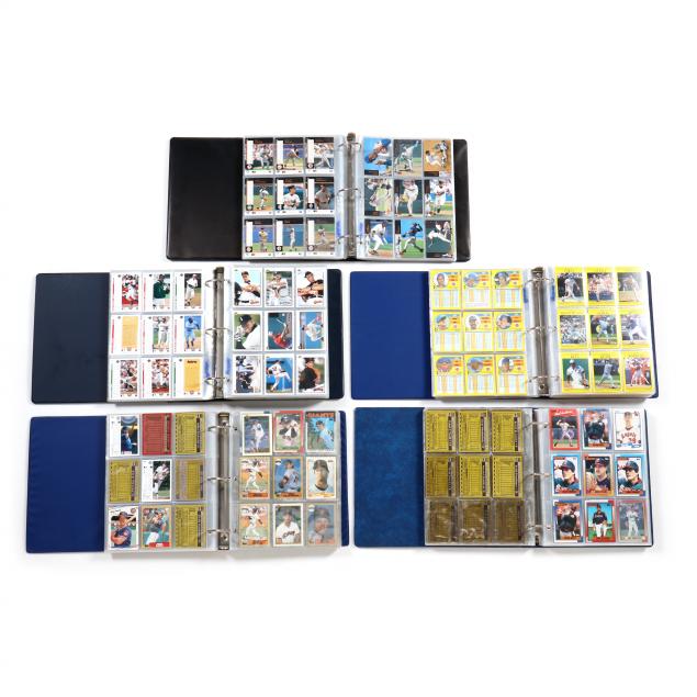 five-baseball-card-albums-1989-90-91-92-94