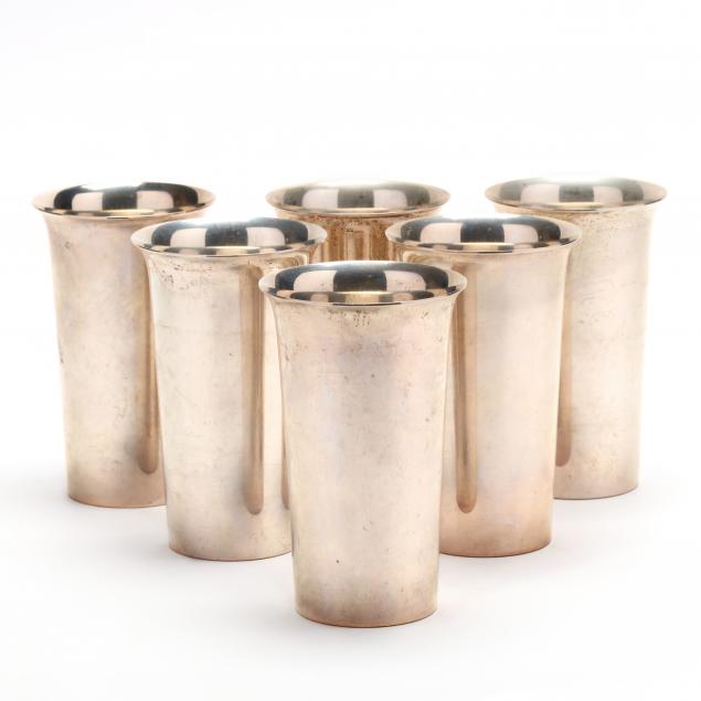 a-set-of-six-sterling-silver-tumblers