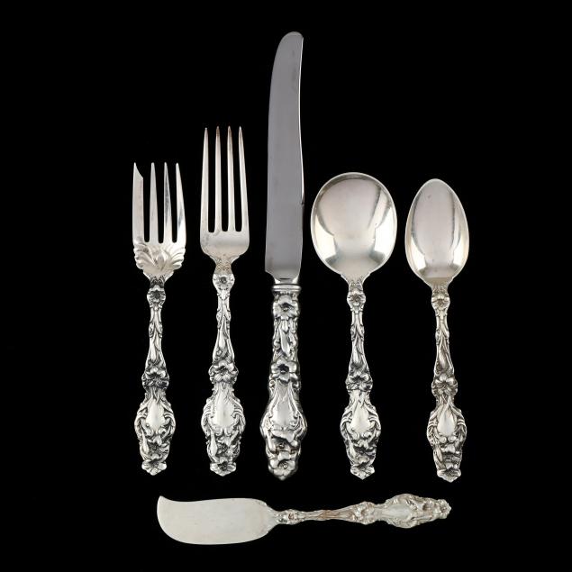 whiting-lily-sterling-silver-flatware-service