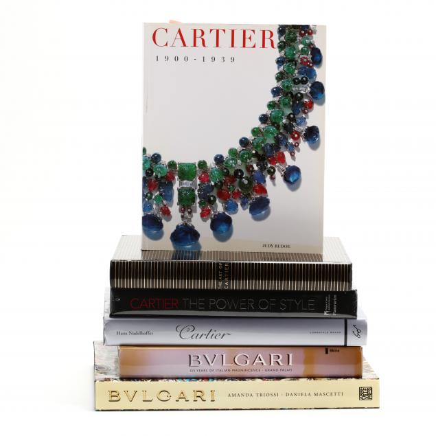 group-of-cartier-and-bulgari-jewelry-books