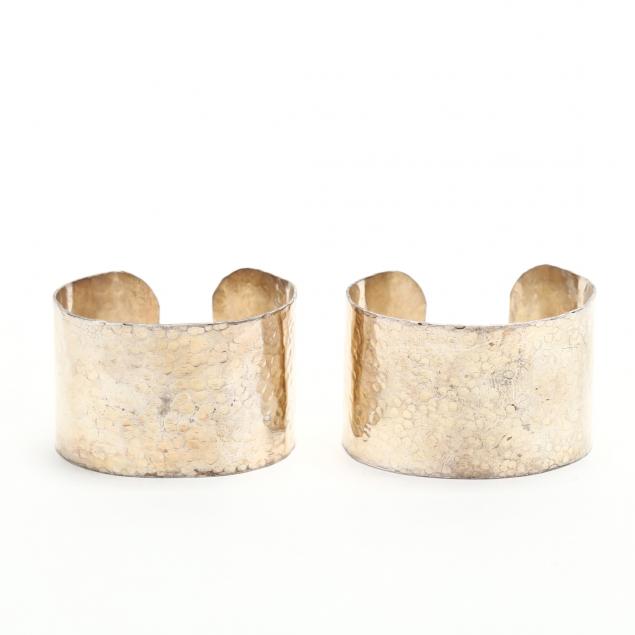 a-pair-of-hammered-sterling-silver-napkin-rings