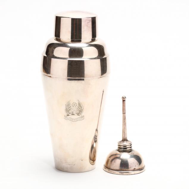 a-tiffany-co-sterling-silver-vermouth-dropper-and-a-gorham-silverplate-cocktail-shaker
