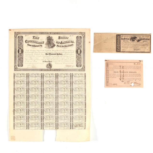 confederate-1000-bond-and-two-on-demand-notes-act-of-february-17-1864