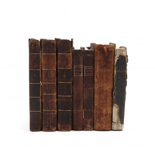 seven-antique-leatherbound-books