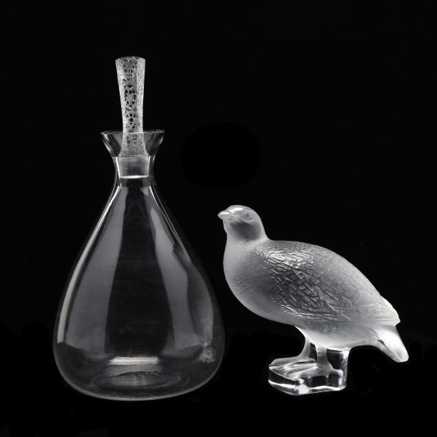 lalique-crystal-decanter-and-partridge
