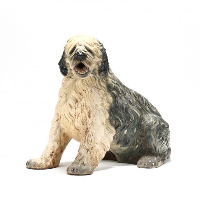lifesize-sculpture-of-an-old-english-sheep-dog