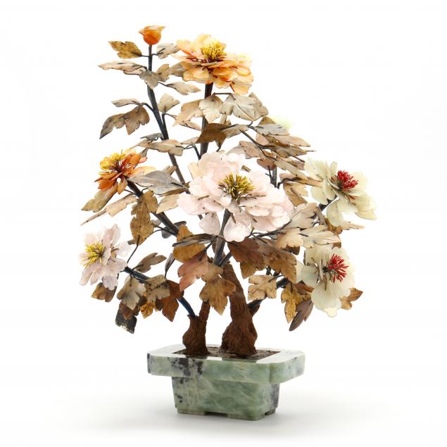 a-vintage-chinese-hardstone-tree-with-flowers