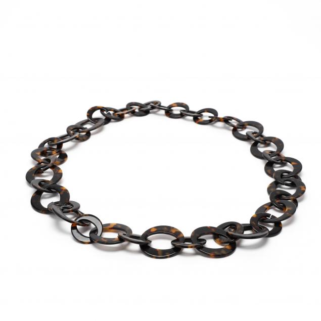 faux-tortoise-shell-link-necklace