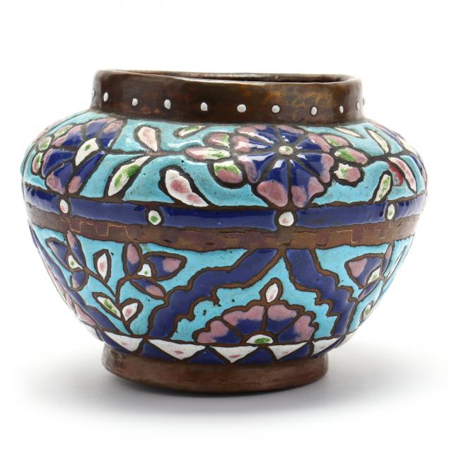 an-antique-syrian-enameled-copper-vessel