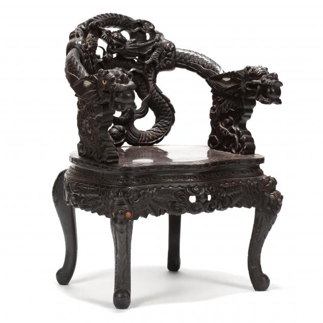vintage-chinese-carved-wood-arm-chair