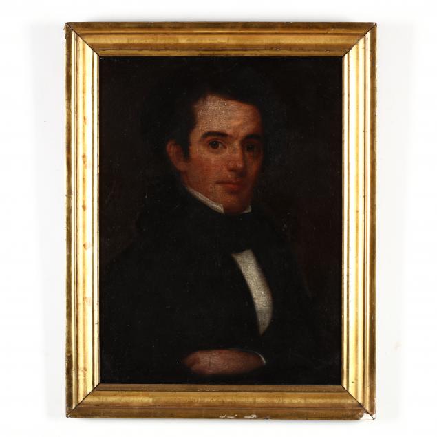 an-antique-american-school-portrait-of-a-man