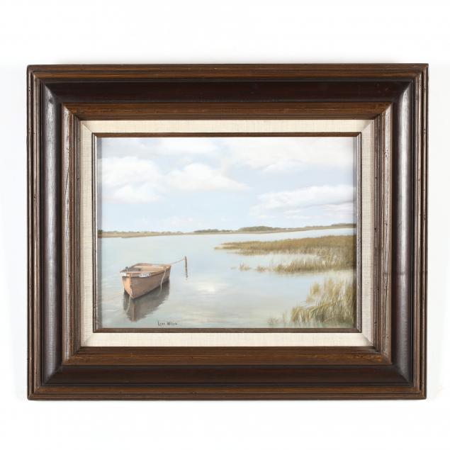 lena-wilson-american-20th-century-wetlands-with-boat