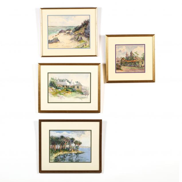 four-watercolor-paintings-by-e-richards