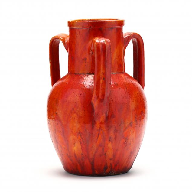 nc-pottery-chrome-red-vase
