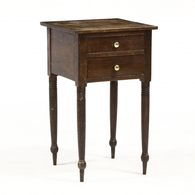 american-sheraton-two-drawer-side-table