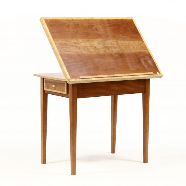 custom-cherry-and-tiger-maple-architect-s-table-by-william-robbins
