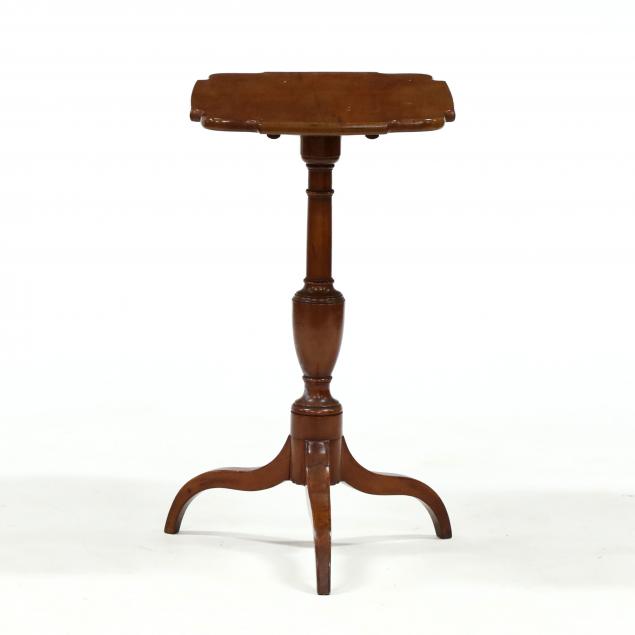 new-england-federal-cherry-tilt-top-candlestand