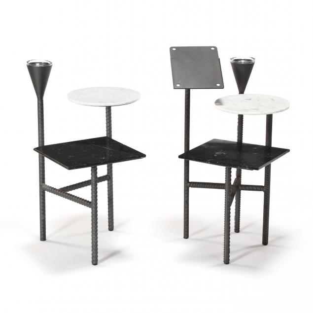 philippe-starck-french-b-1949-two-telephone-stands