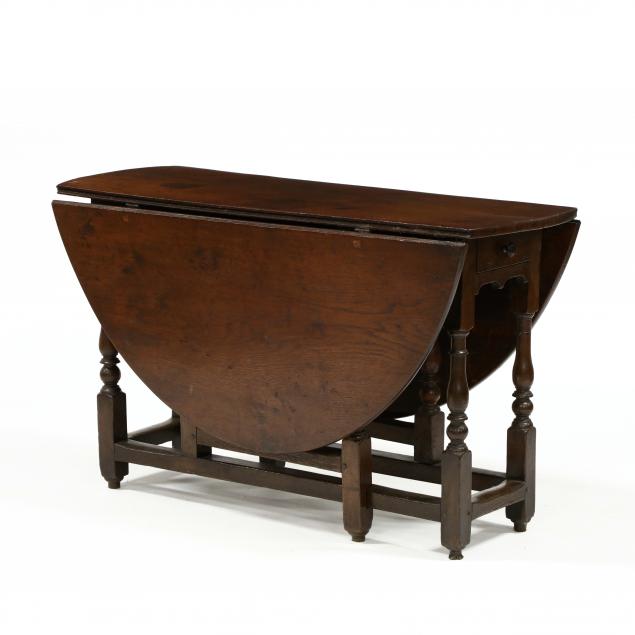 english-william-and-mary-oak-dropleaf-dining-table