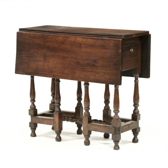 english-william-and-mary-oak-drop-leaf-side-table