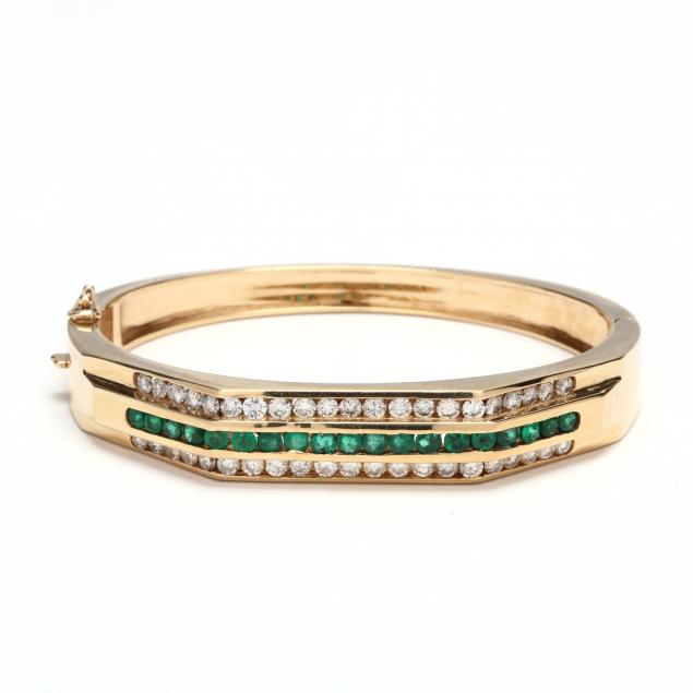 14kt-gold-emerald-and-diamond-bracelet