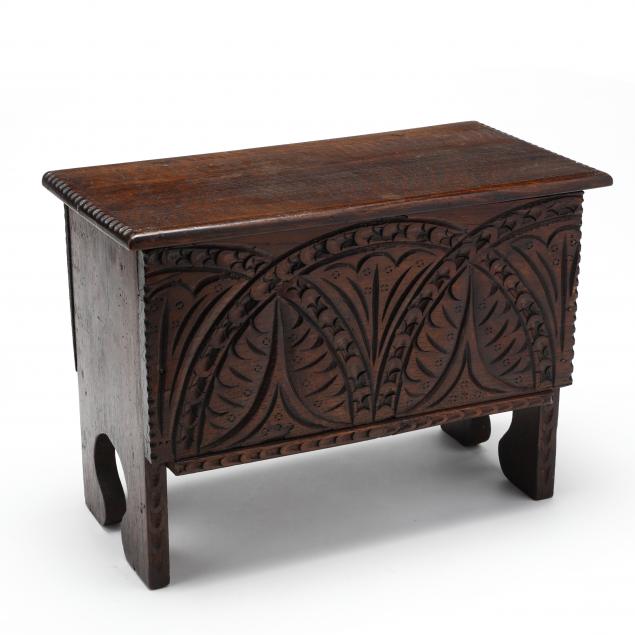 jacobean-style-carved-child-size-blanket-chest