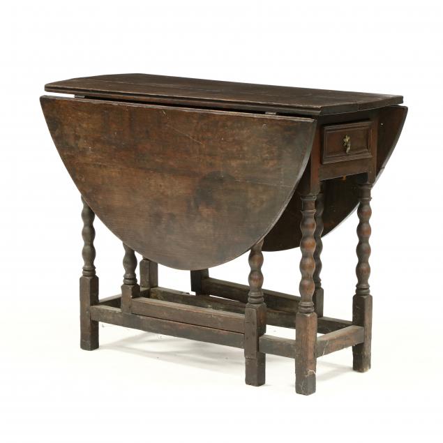 english-william-and-mary-oak-drop-leaf-breakfast-table