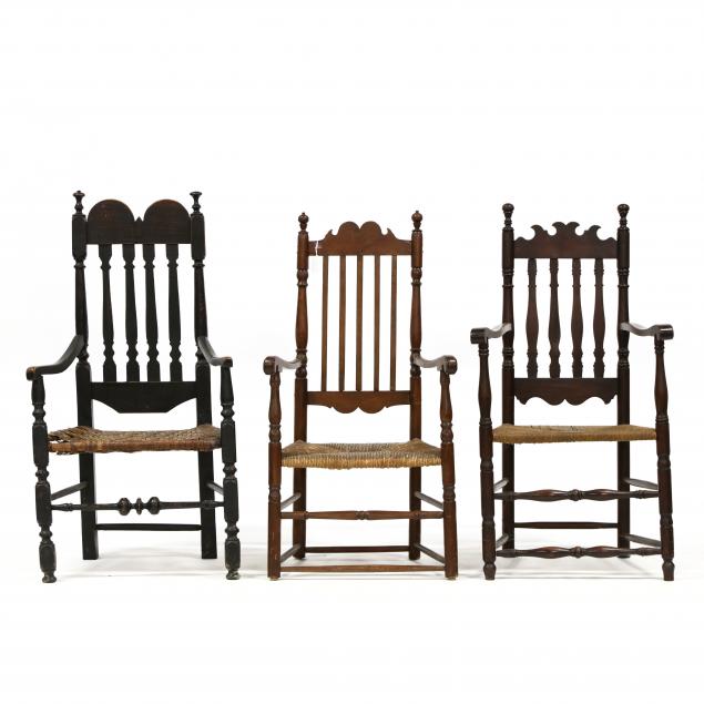 assembled-set-of-three-banister-back-armchairs