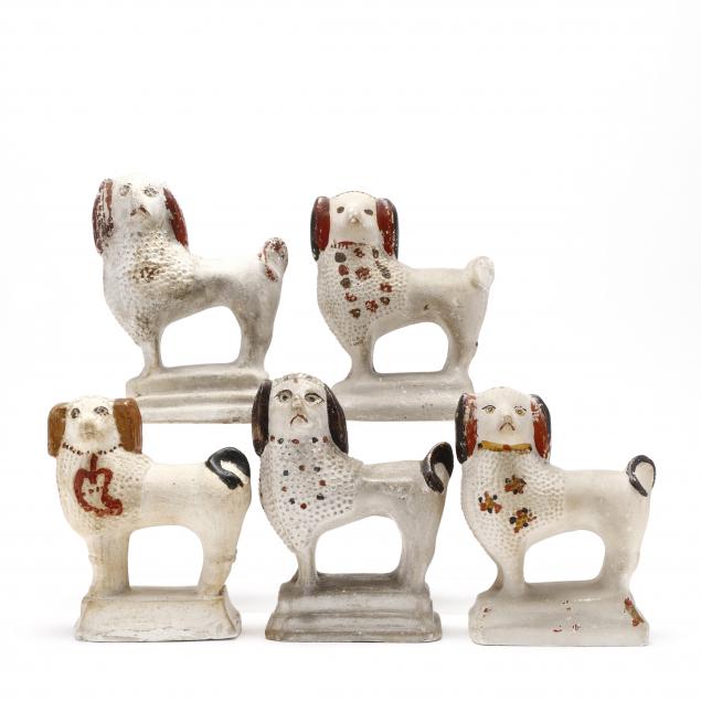 five-chalkware-standing-dogs