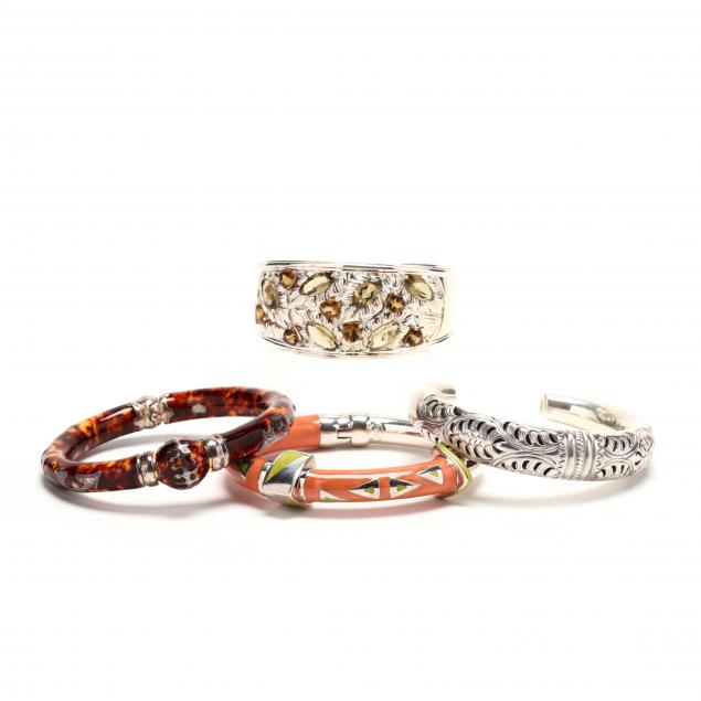 four-sterling-silver-bracelets