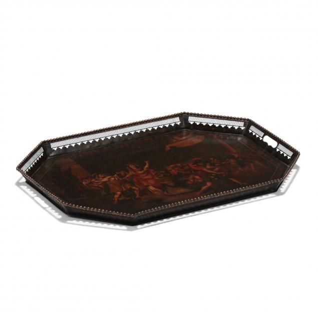 a-large-antique-toleware-tray-with-classical-scene