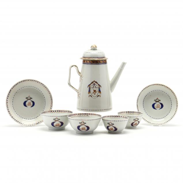 a-chinese-export-porcelain-armorial-coffee-pot-and-tableware