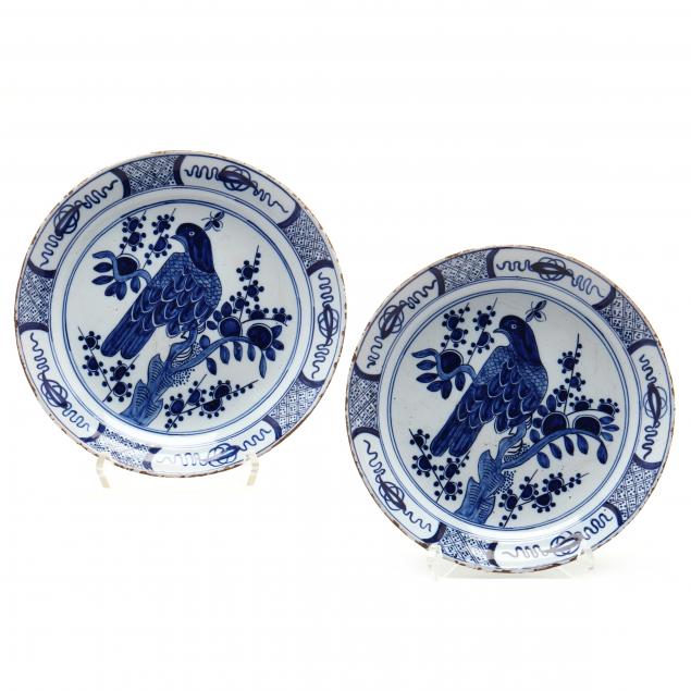 a-pair-of-dutch-delft-parrot-plates