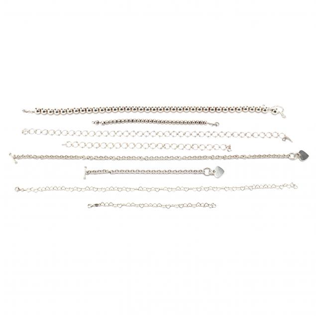 a-collection-of-sterling-silver-necklaces-and-bracelets
