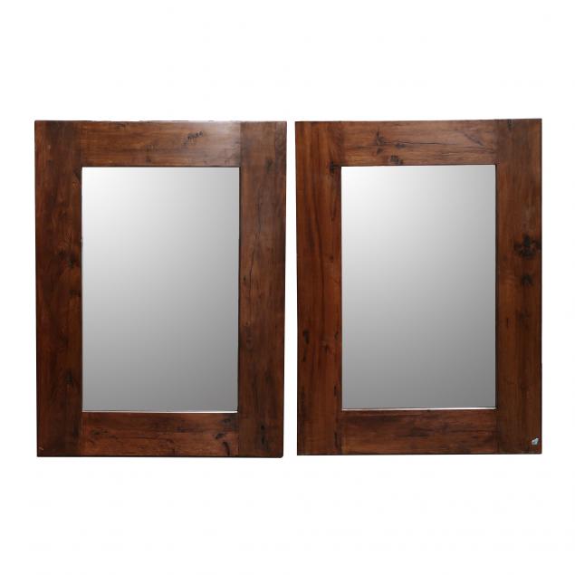 pair-of-chinese-hardwood-framed-mirrors