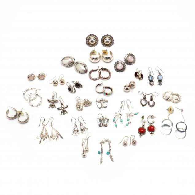collection-of-twenty-seven-pairs-of-sterling-silver-earrings