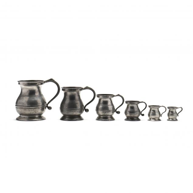 a-graduated-set-of-six-antique-pewter-tankards