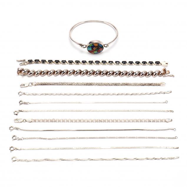 assorted-sterling-silver-bracelets