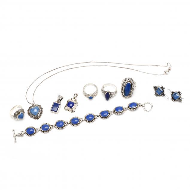 silver-and-lapis-jewelry