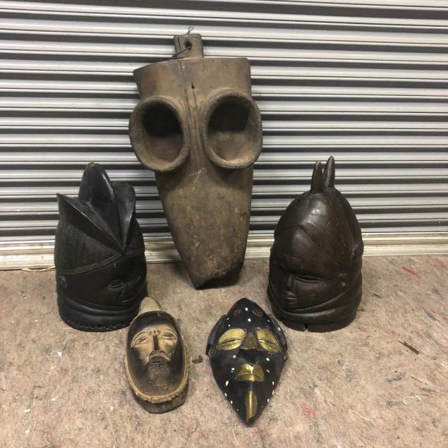 five-african-masks