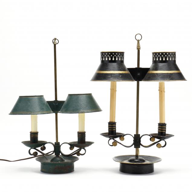 two-vintage-student-style-tole-table-lamps